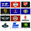 PERSONALIZADO tipo de logotipo da marca de carro FLAG verifique o detalhe 90 * 150 CM 100D banner personalizado de carro da polyster